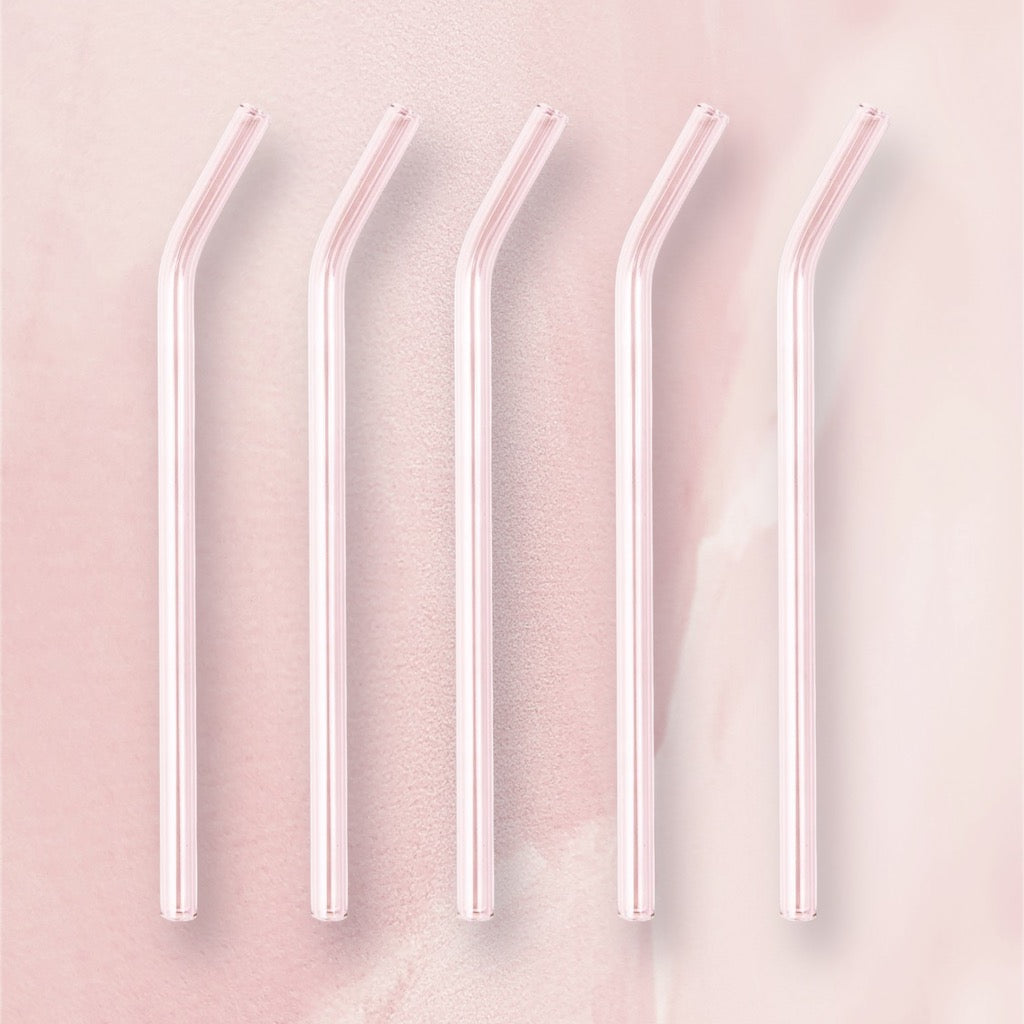 Pink Glass Straws – Custom Cups x G